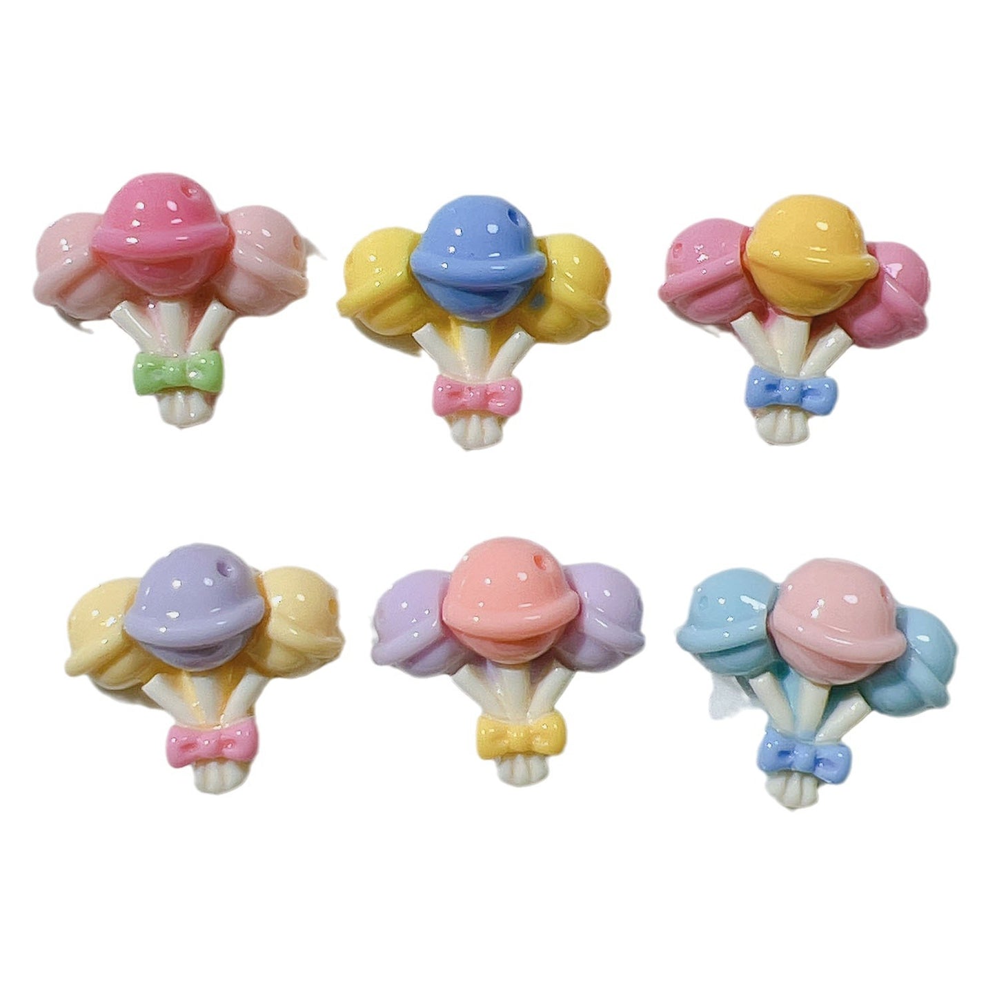 (5pic for 1bag)Cutie lollipop bouquets diy resin charms (pack offline)