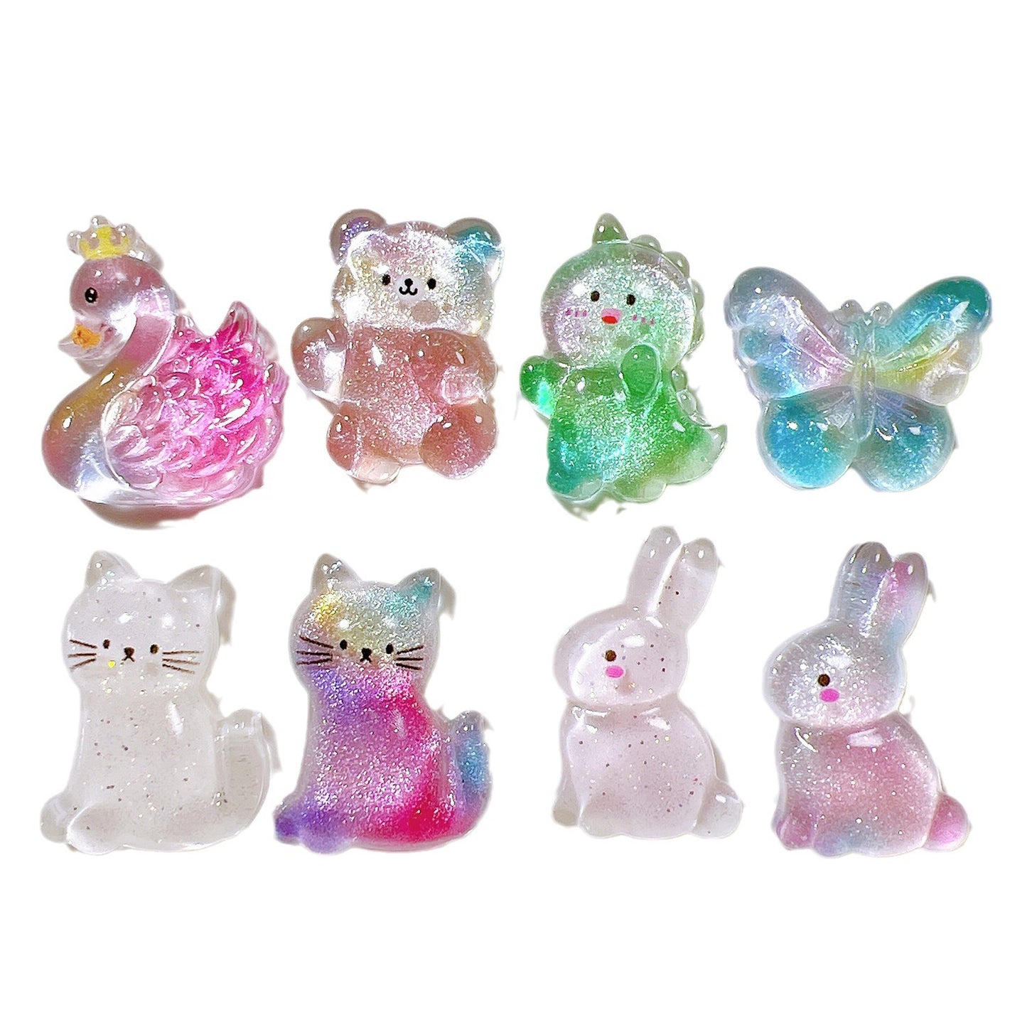 (5pic for1bag)Cutie annimal diy resin charms(pack offline)