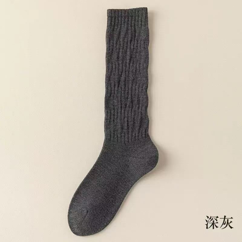 Cozy Slouch Calf Socks for Women | Solid Socks for Boots