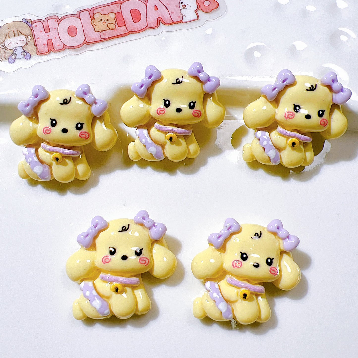 (5pic for 1bag)Cutie Dog Diy Resin Charms(pack Offline)