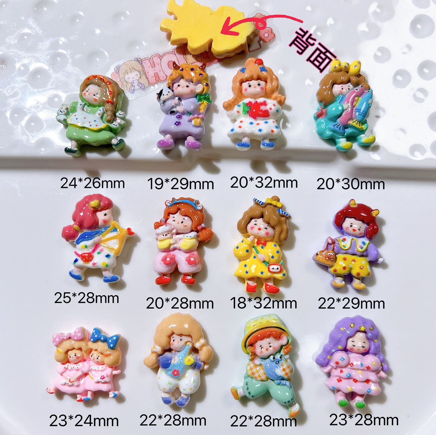 (5pic for 1 Bag) Cutie Constellation Girls DIY Resin Charms (Pack Offline)