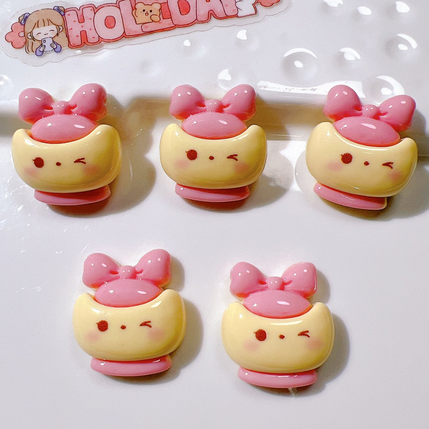 (5pic for 1 Bag) Cutie Coffee Teapot DIY Resin Charms (Pack Offline)