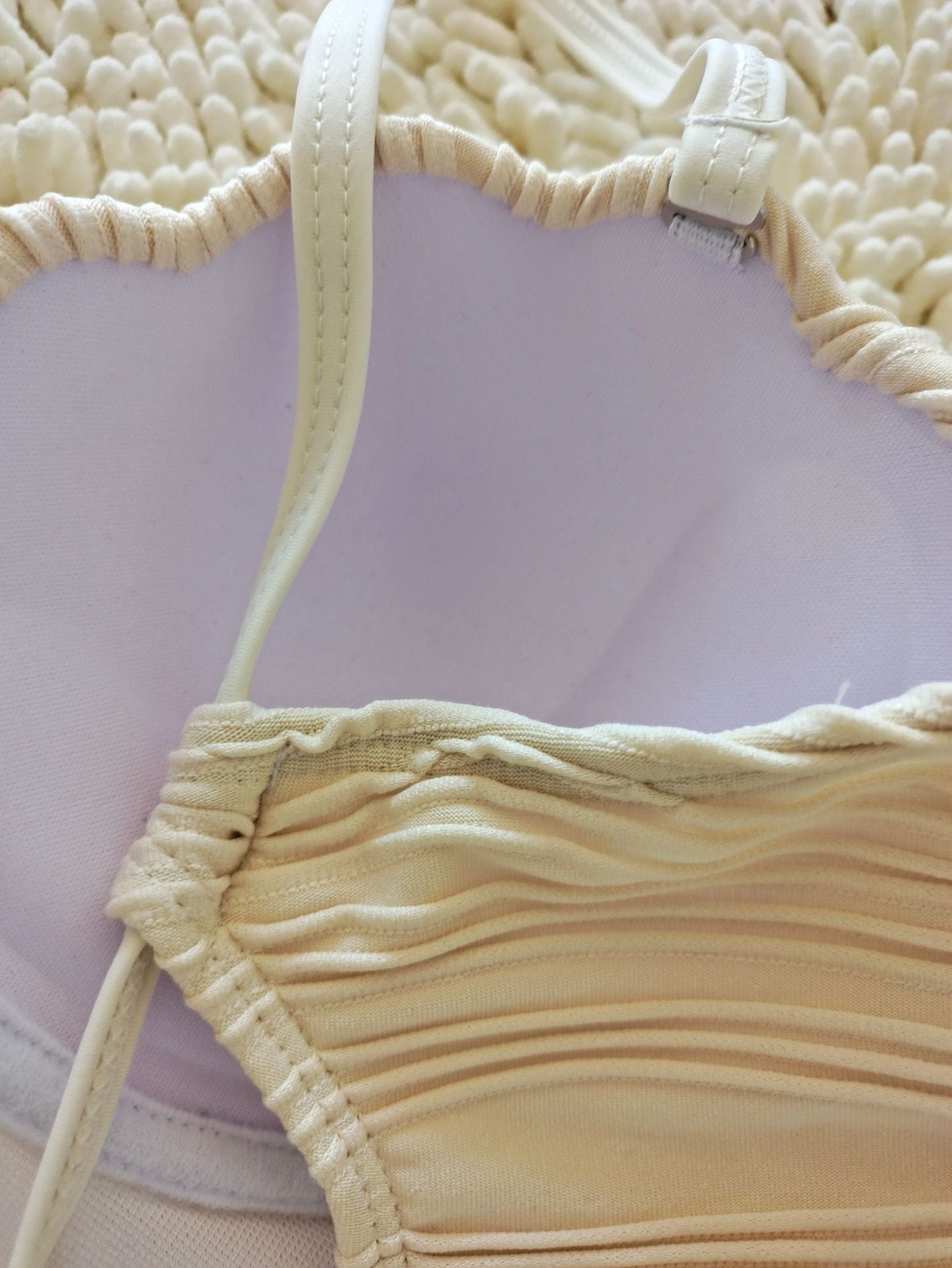 Shell Texture Halter One-Piece Swimsuit | Chic Women's Beach Swimwear
