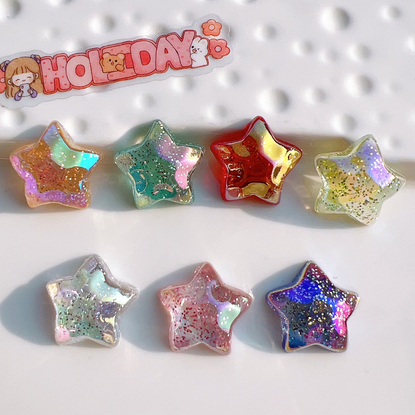 (5picfor1bag) Cutie Acrylic Star Diy Charms Acrylic Star (Pack Offline)
