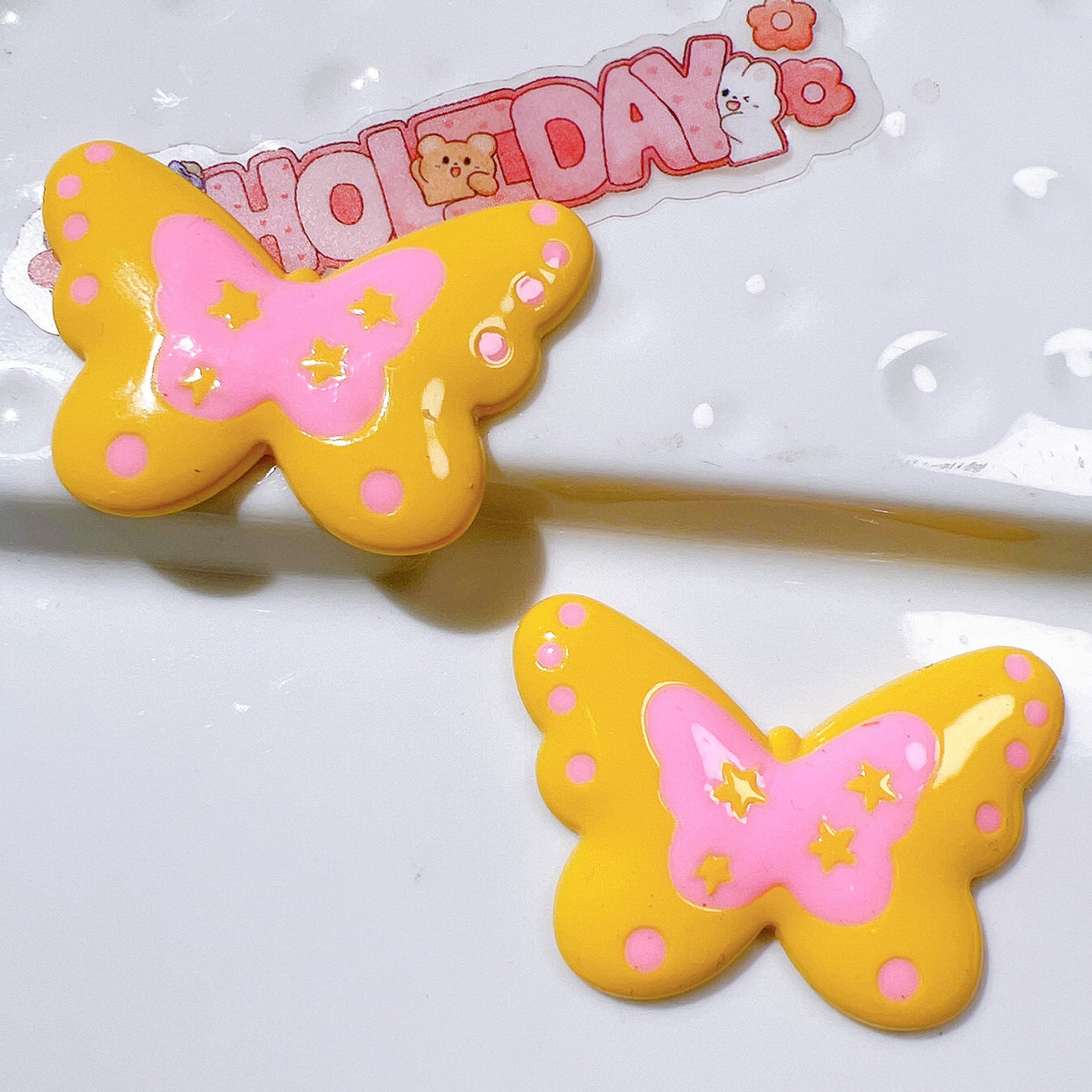 (5pic for1bag)Cutie butterfly diy charms(pack offline)