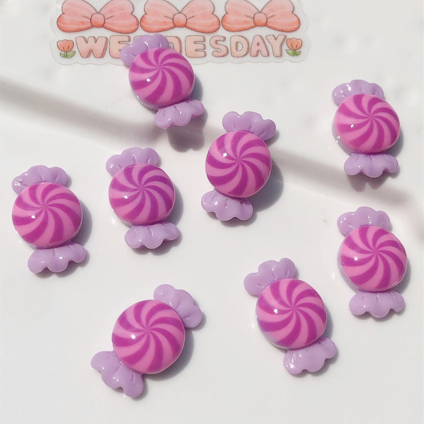 (5picfor1bag) Cutie Diy Resin Charms Glossy Candy (Pack Offline)