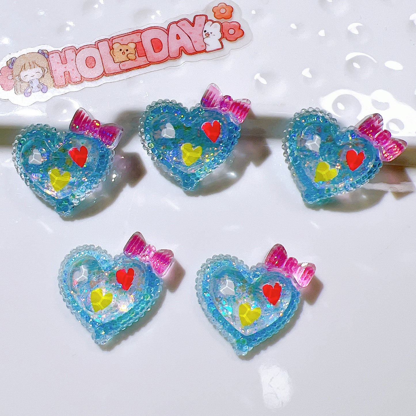 (5pic for1bag)Cutie stars mushrooms diy charms(pack offline)