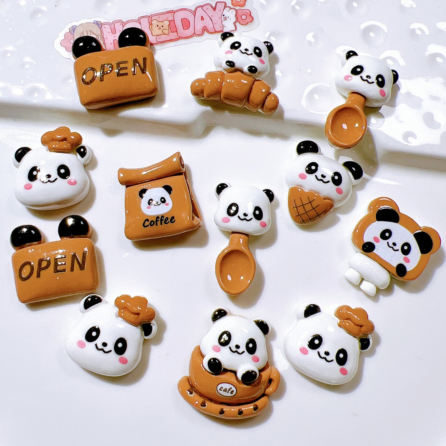 (5pic for1bag)Cutie Brown bear diy charms resin