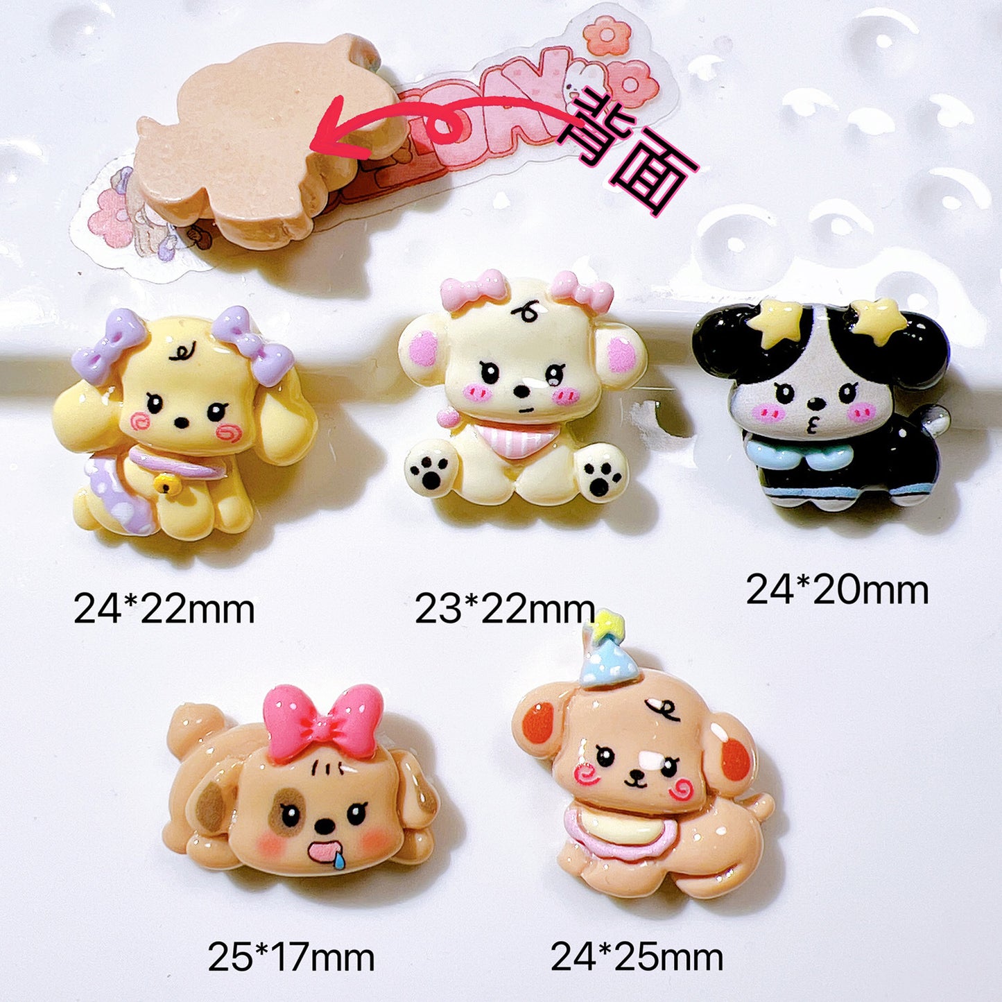 (5pic for 1bag)Cutie Dog Diy Resin Charms(pack Offline)