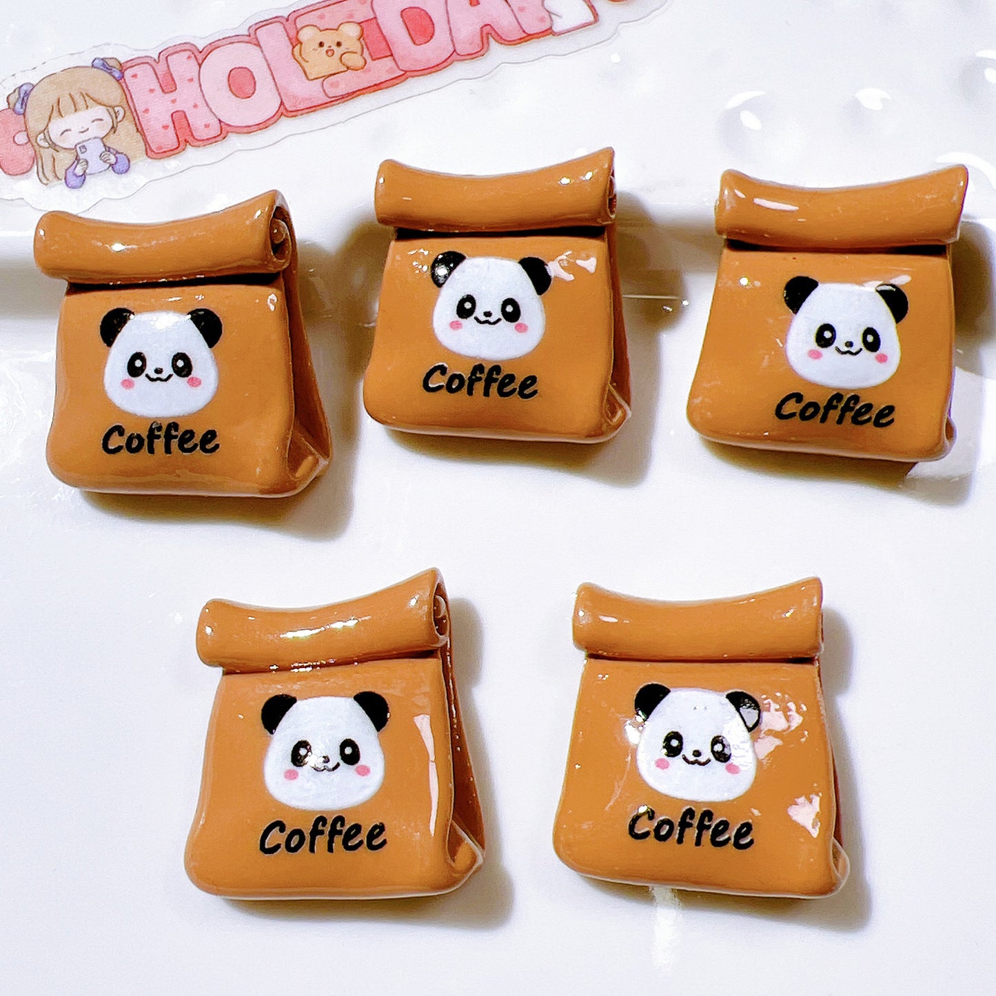 (5pic for1bag)Cutie Brown bear diy charms resin