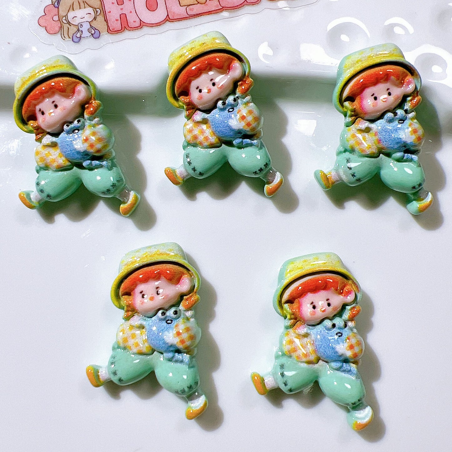 (5pic for 1 Bag) Cutie Constellation Girls DIY Resin Charms (Pack Offline)