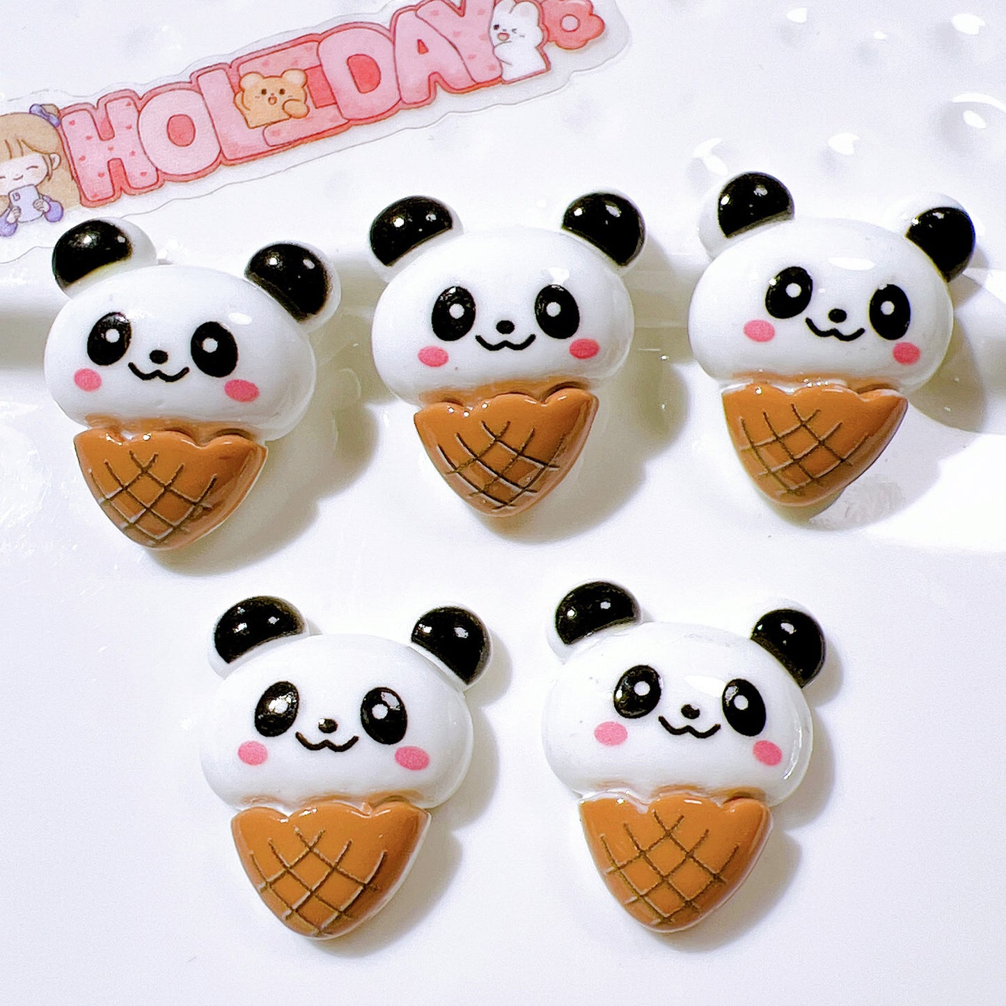 (5pic for1bag)Cutie Brown bear diy charms resin