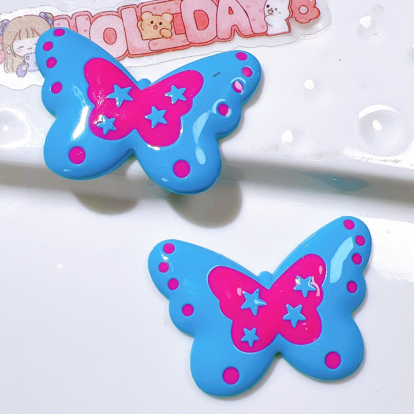 (5pic for1bag)Cutie butterfly diy charms(pack offline)