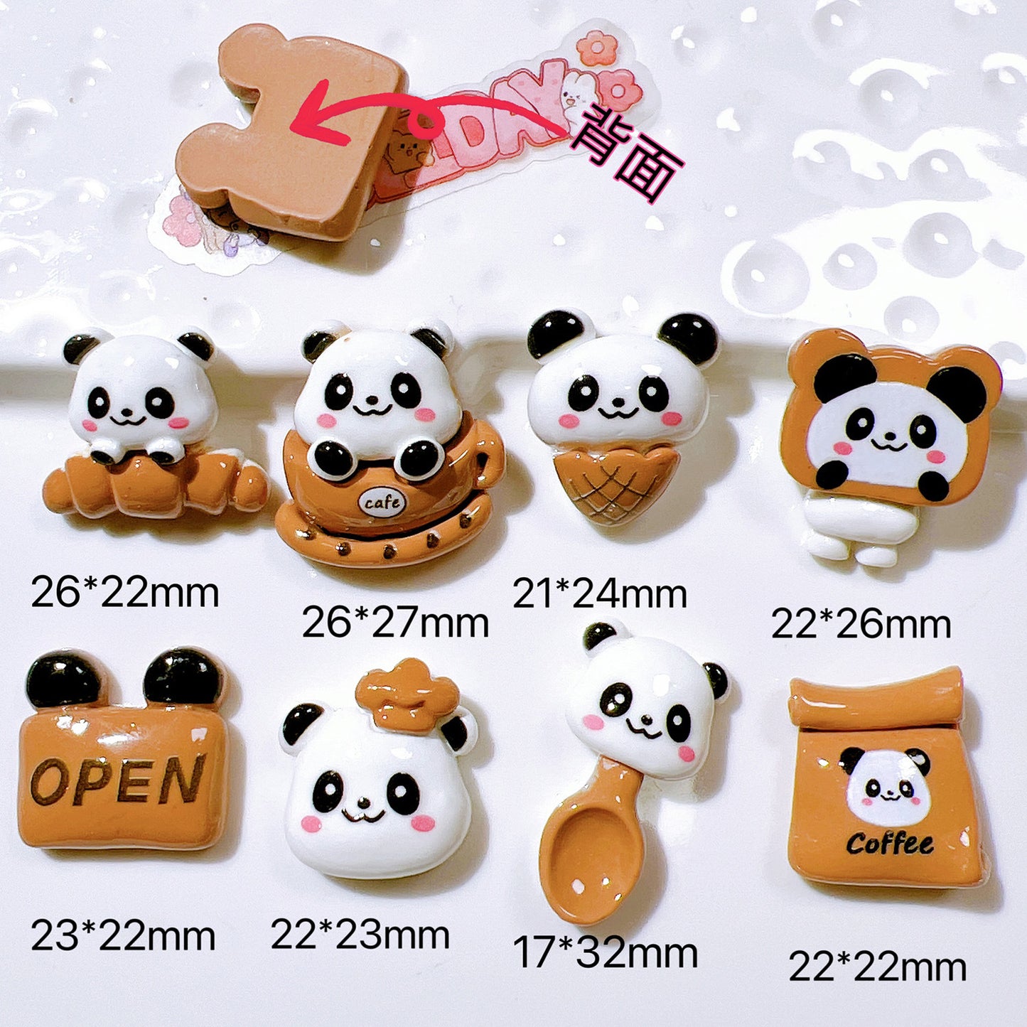 (5pic for1bag)Cutie Brown bear diy charms resin