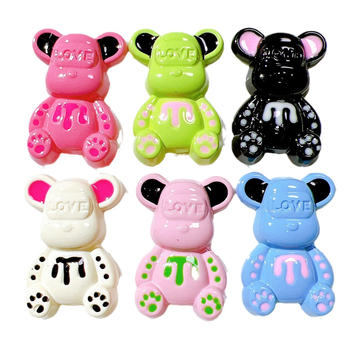 (5pic for1bag)Cutie love bear diy charms (pack offline)