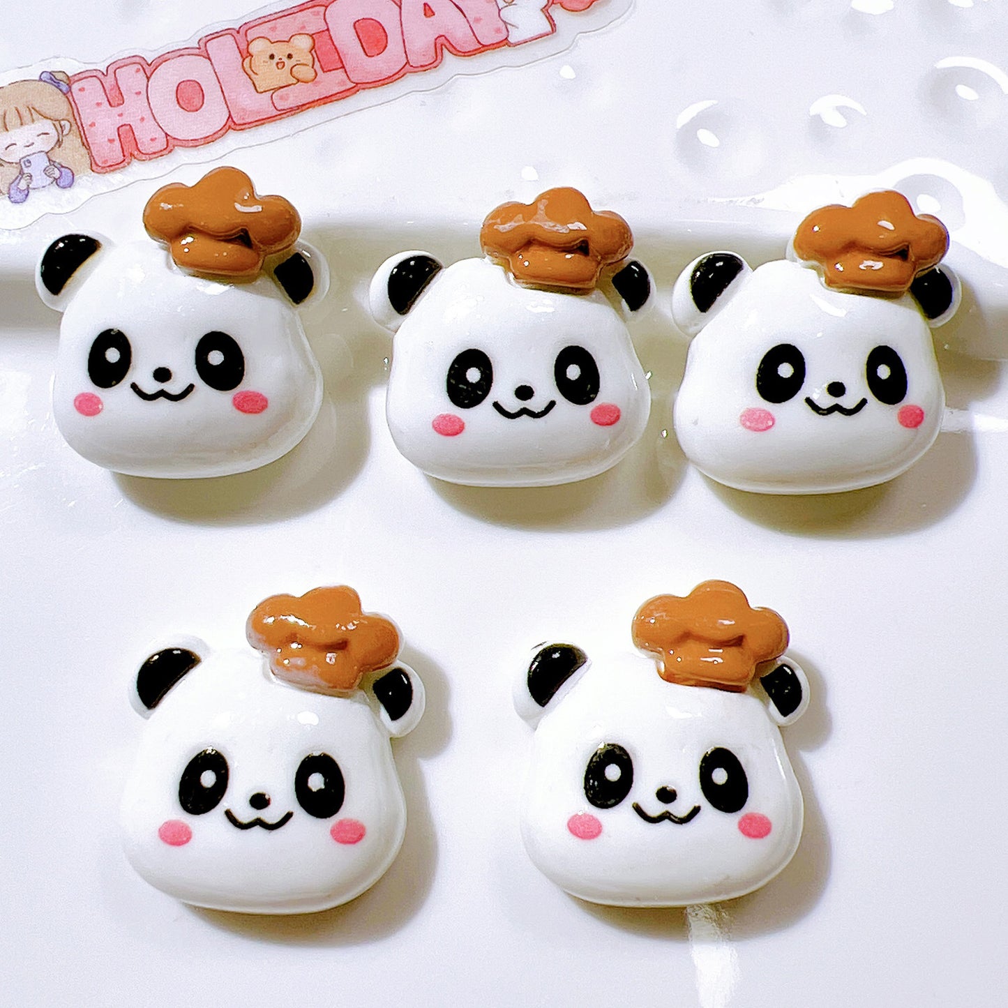 (5pic for1bag)Cutie Brown bear diy charms resin