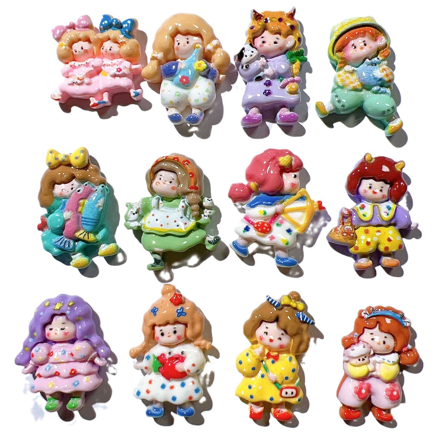 (5pic for 1 Bag) Cutie Constellation Girls DIY Resin Charms (Pack Offline)