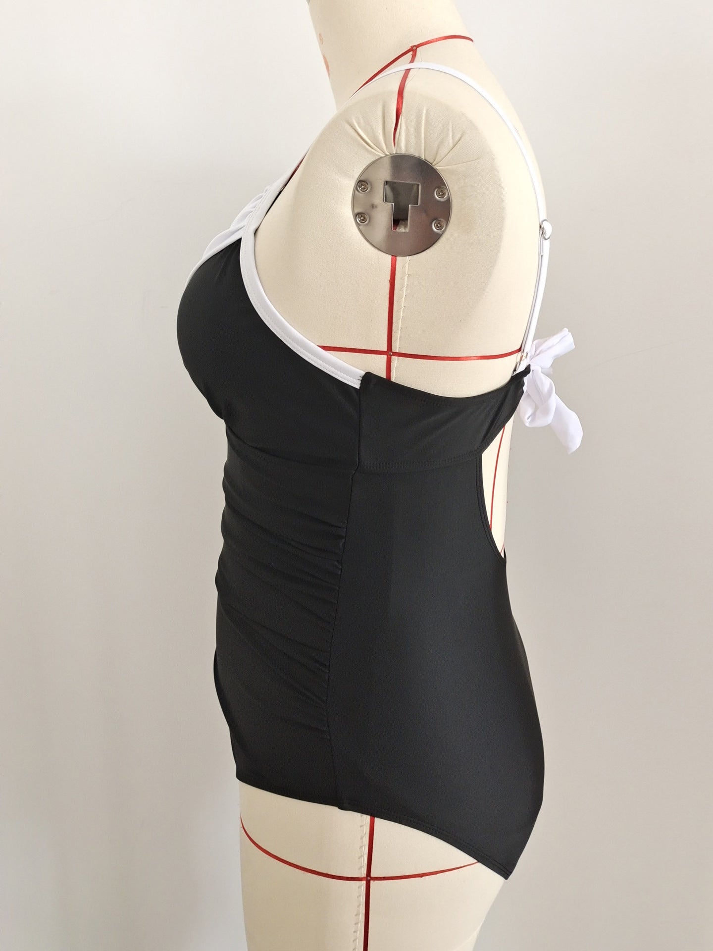Colorblock Tummy Control One-Piece | Plus Size Swimwear