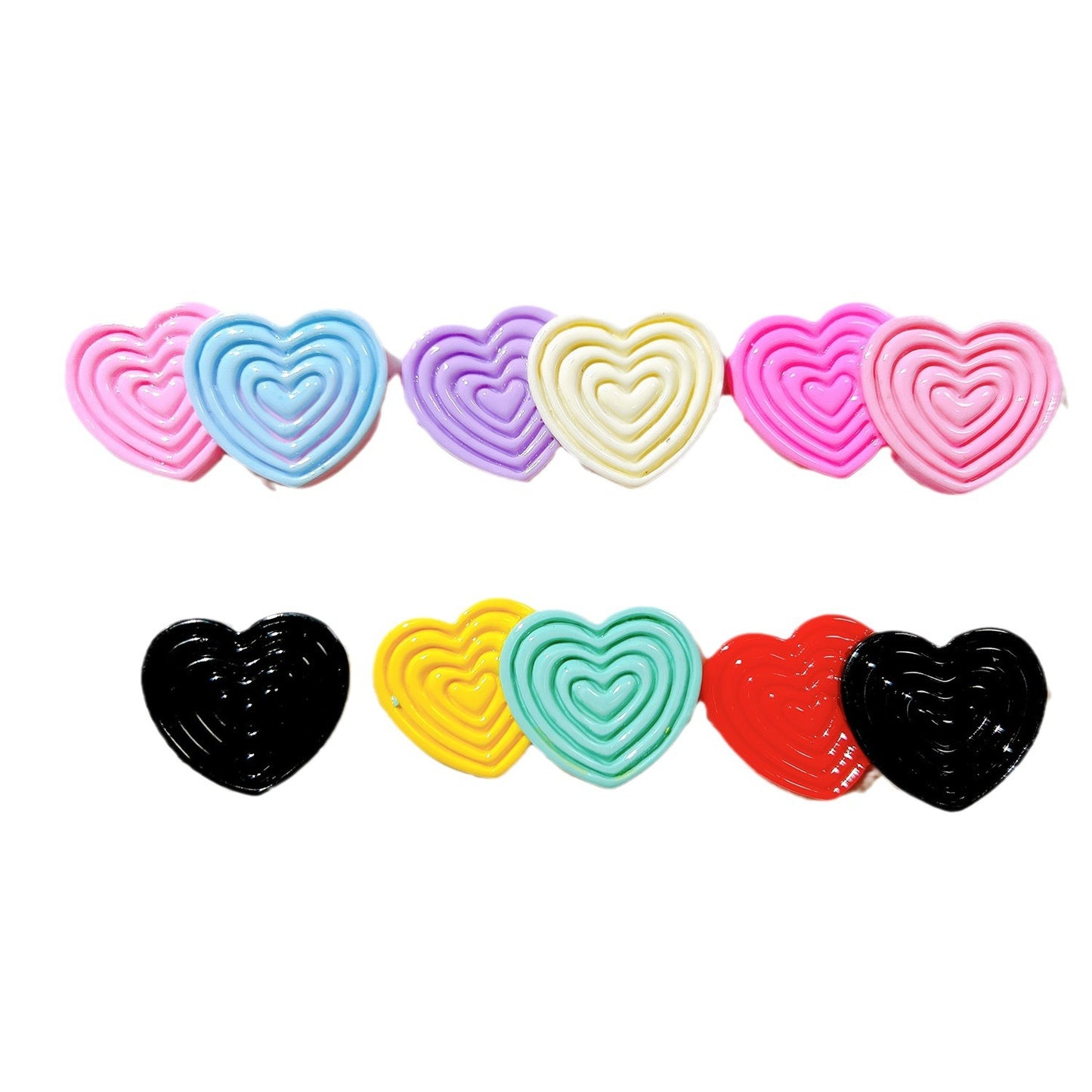 (5pic for1bag)Cutie double love diy resin charms(pack offline)