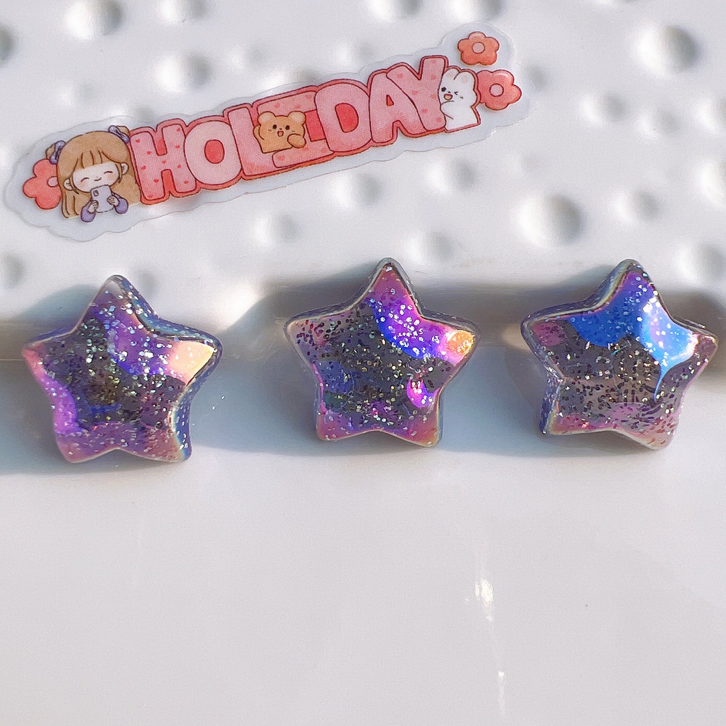 (5picfor1bag) Cutie Acrylic Star Diy Charms Acrylic Star (Pack Offline)