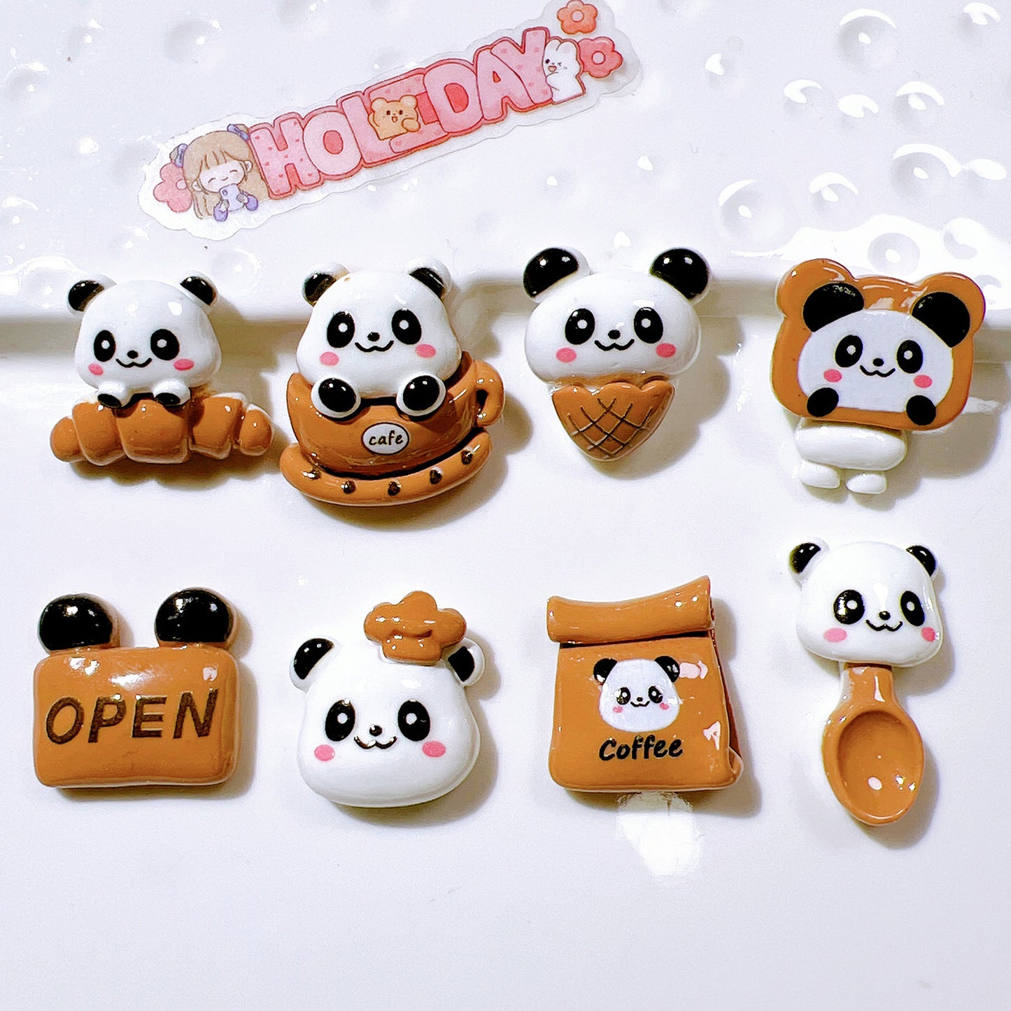 (5pic for1bag)Cutie Brown bear diy charms resin