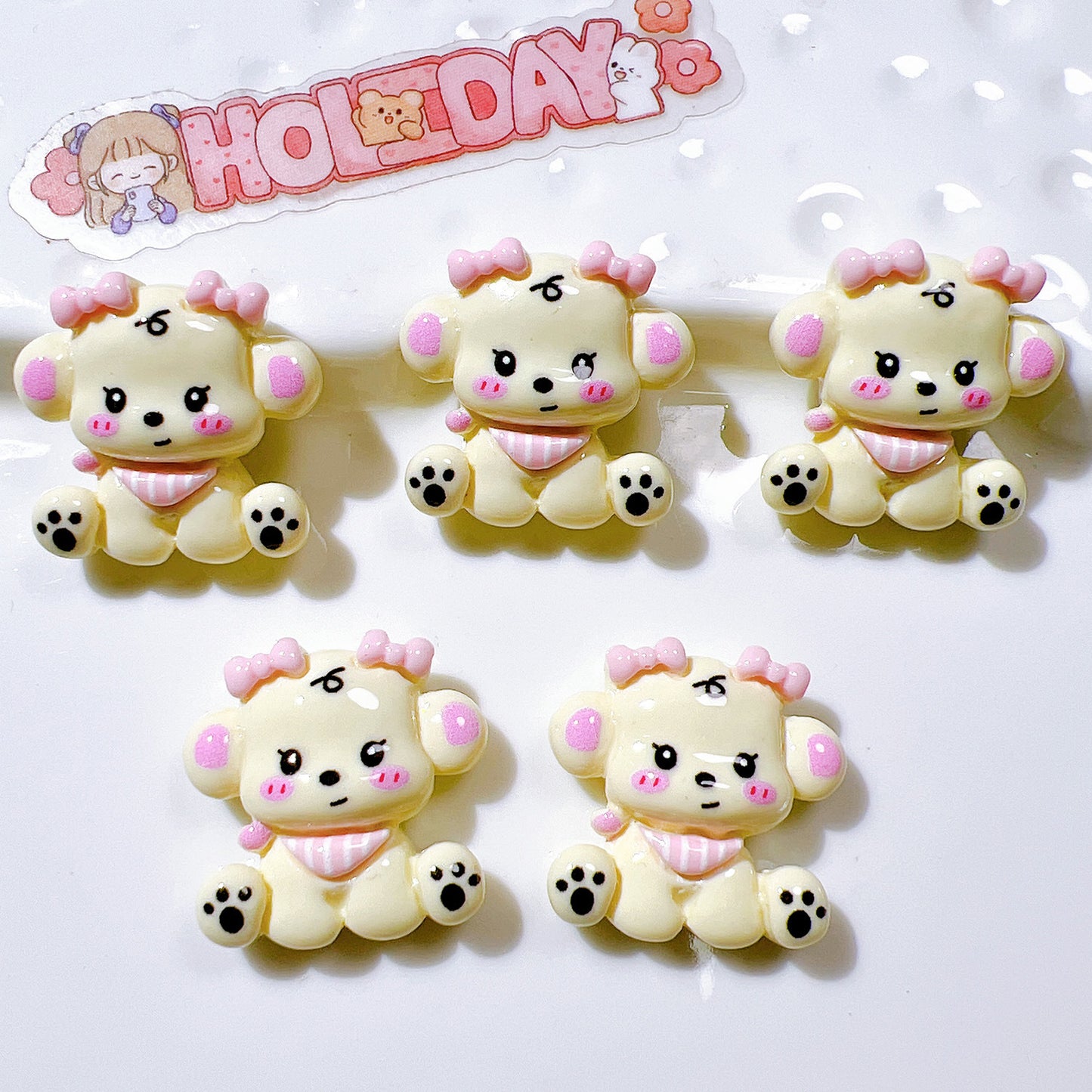 (5pic for 1bag)Cutie Dog Diy Resin Charms(pack Offline)
