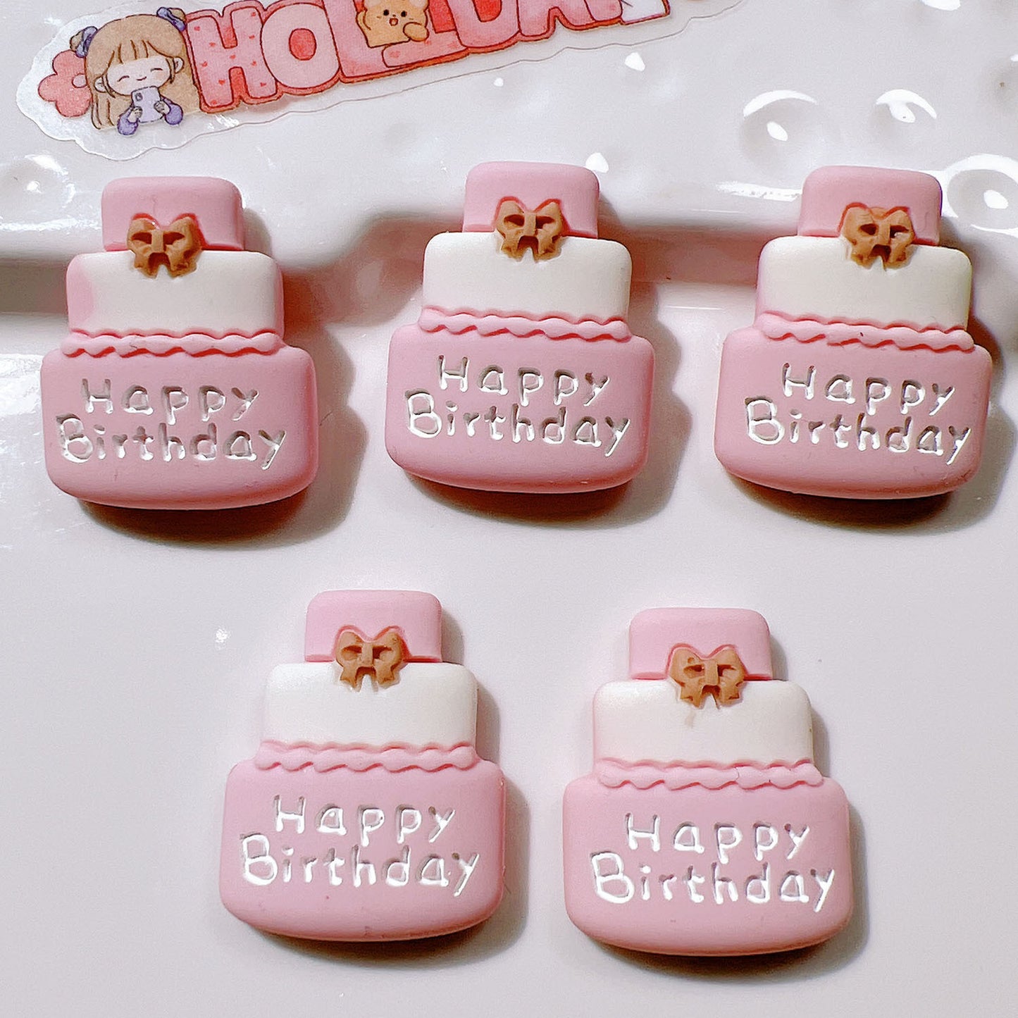 (5pic for 1bag)Cutie Girl Bibs Diy Resin Charms (pack Offline)