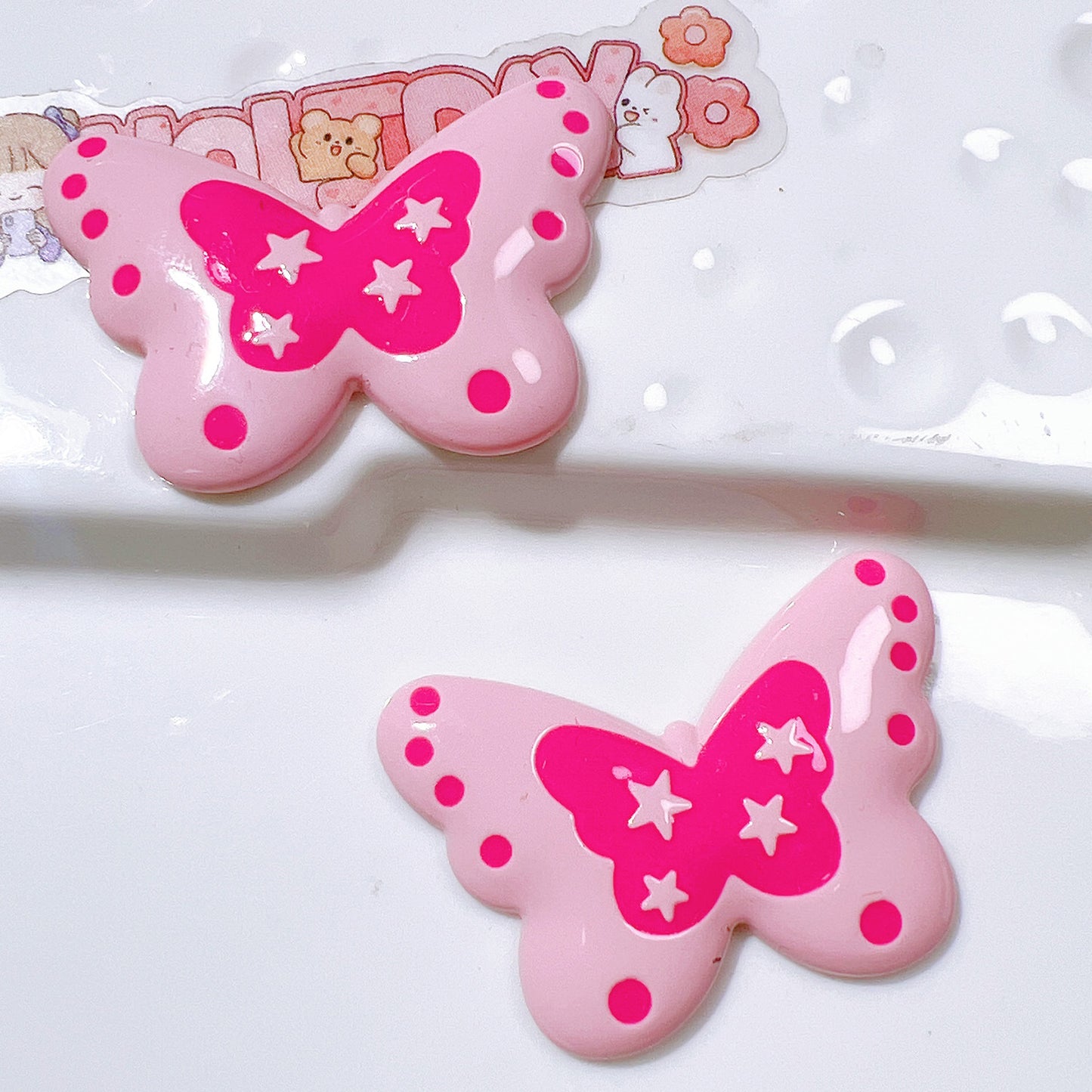 (5pic for1bag)Cutie butterfly diy charms(pack offline)