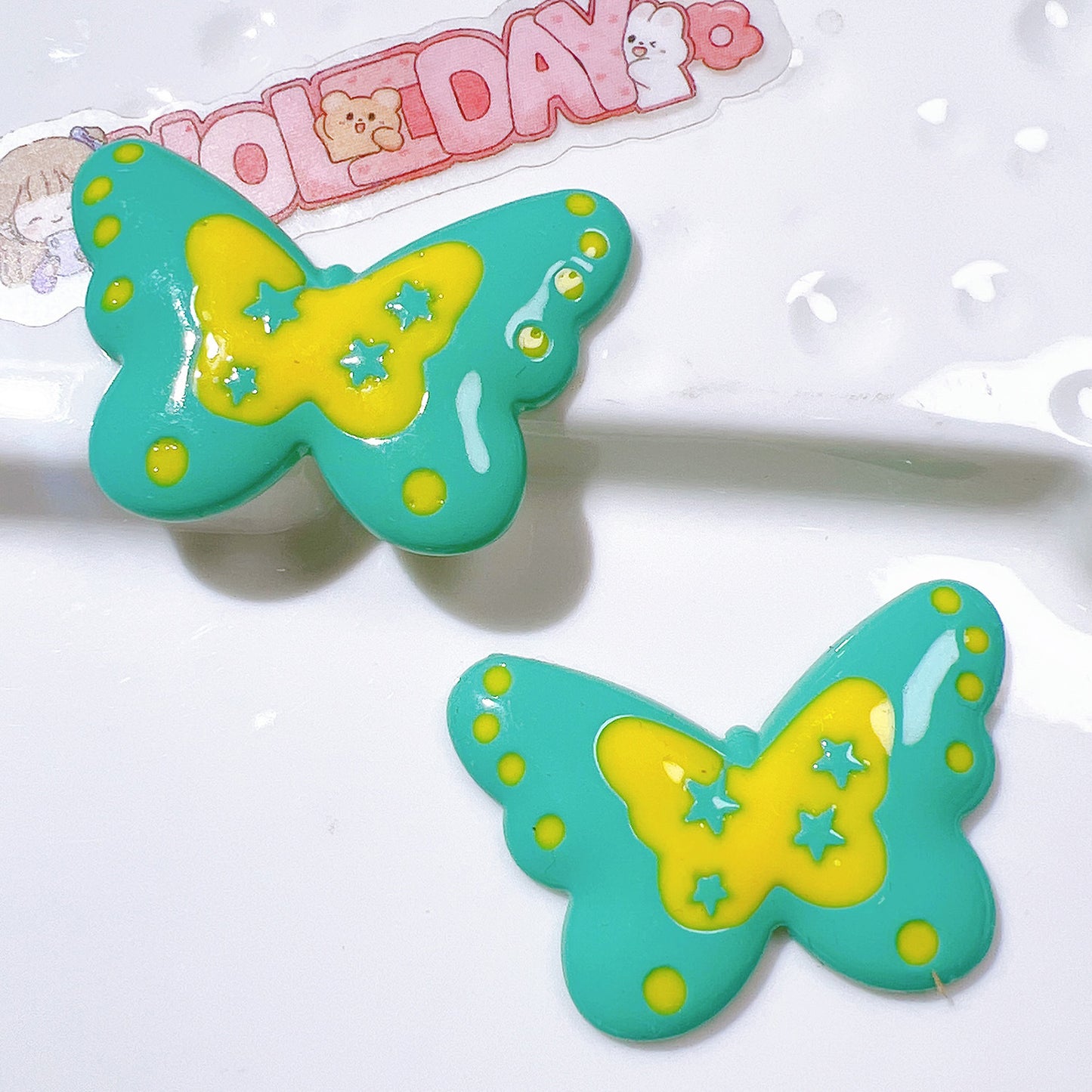 (5pic for1bag)Cutie butterfly diy charms(pack offline)