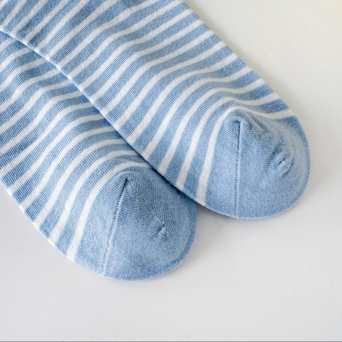 Soft Striped Cotton Crew Socks for Women | Loose Top Comfort