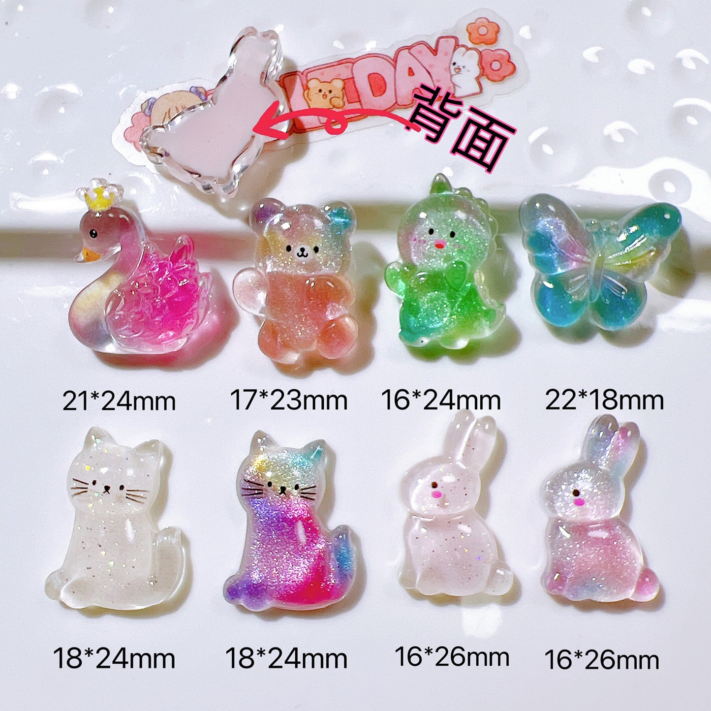 (5pic for1bag)Cutie annimal diy resin charms(pack offline)