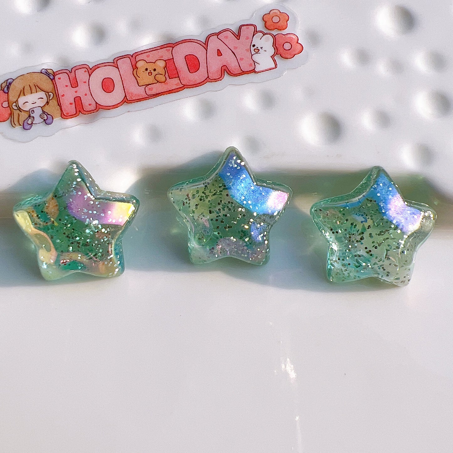 (5picfor1bag) Cutie Acrylic Star Diy Charms Acrylic Star (Pack Offline)