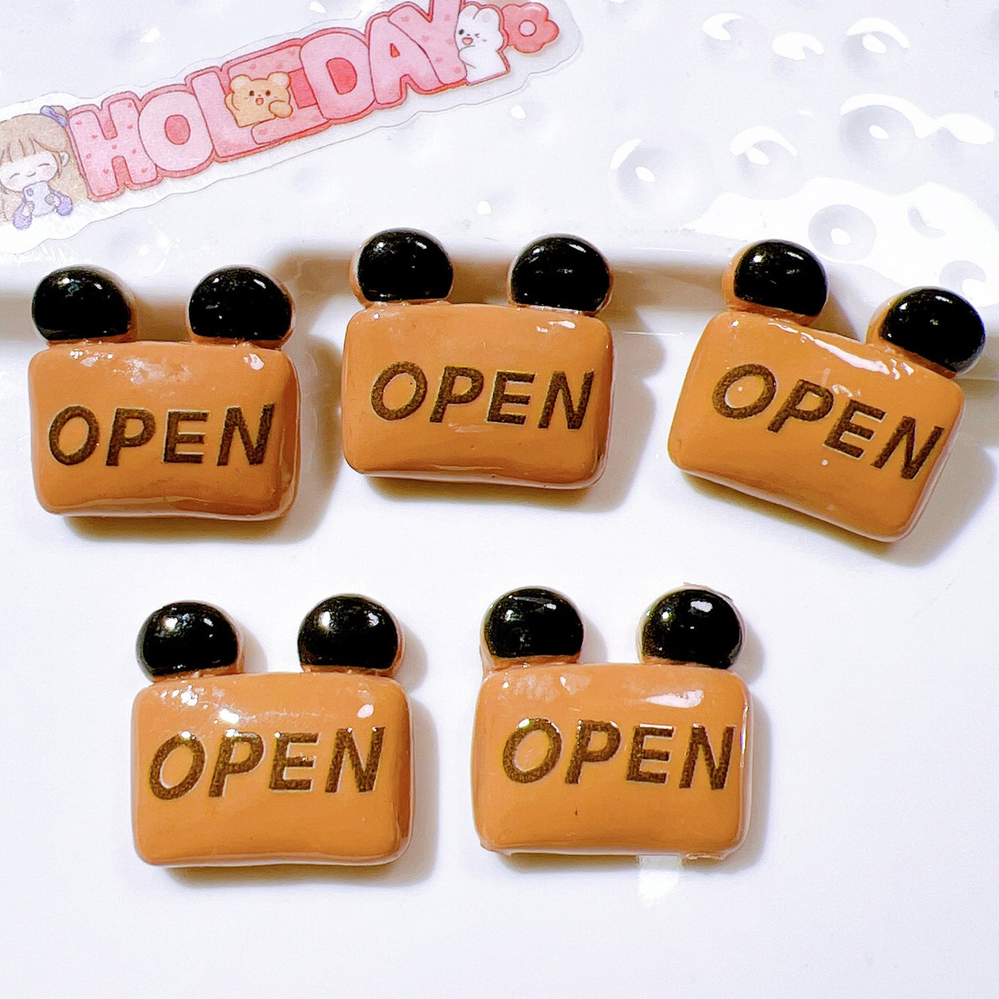(5pic for1bag)Cutie Brown bear diy charms resin