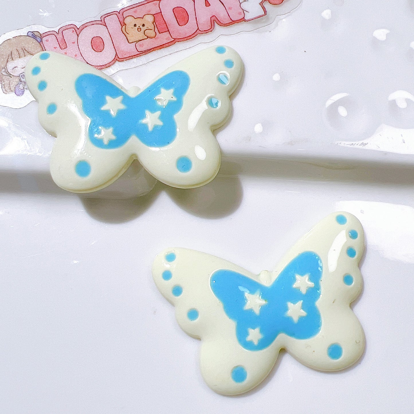 (5pic for1bag)Cutie butterfly diy charms(pack offline)
