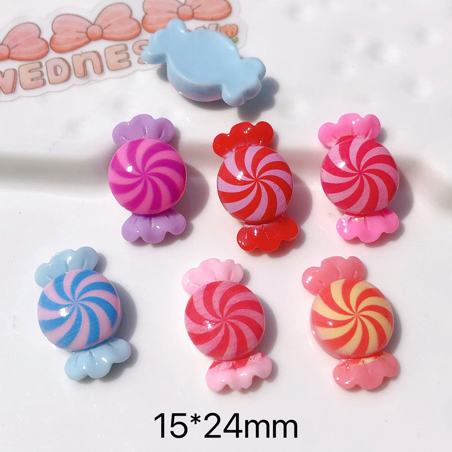 (5picfor1bag) Cutie Diy Resin Charms Glossy Candy (Pack Offline)