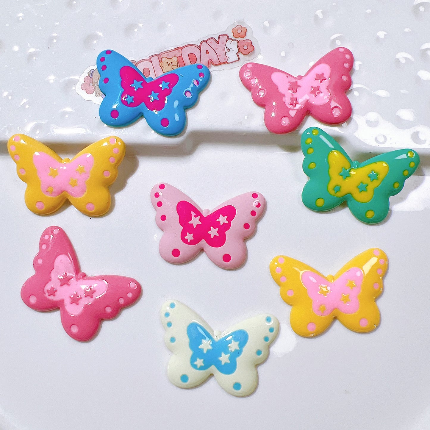 (5pic for1bag)Cutie butterfly diy charms(pack offline)