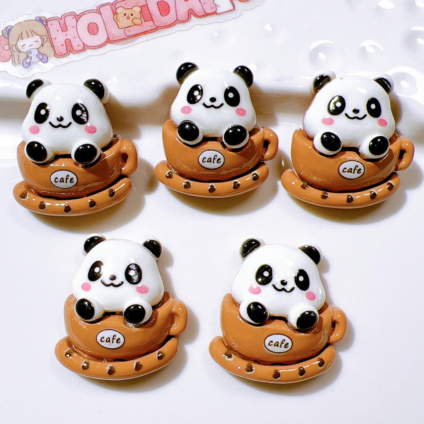 (5pic for1bag)Cutie Brown bear diy charms resin