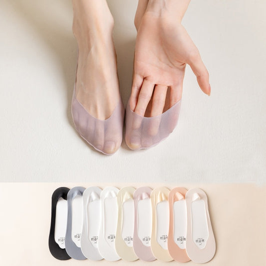 No Show Invisible Socks for Women | Ice Silk Non Slip Summer Socks