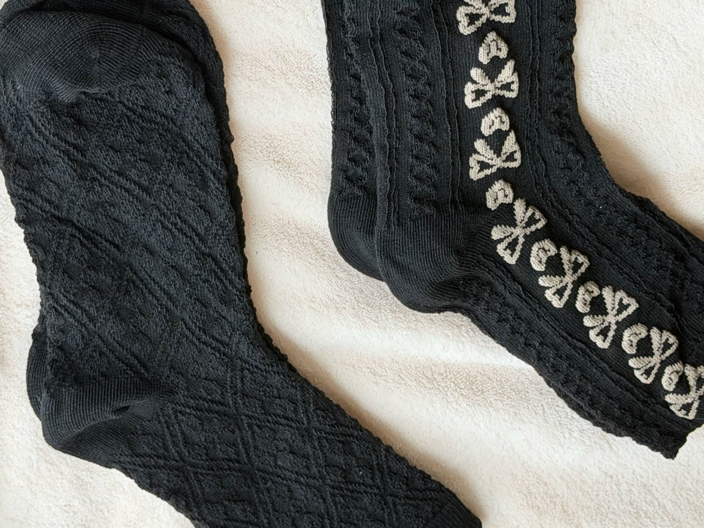 Vintage Patterned Crew Socks | Retro Academy Women's Socks