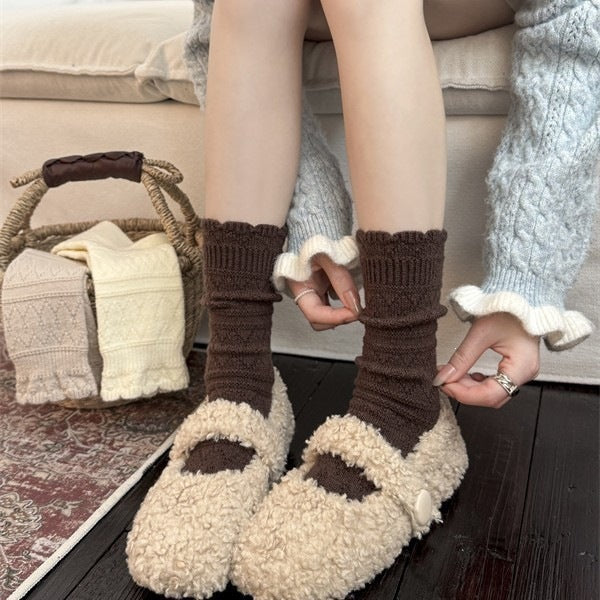 Warm Wool Crew Socks for Women | Cozy Winter Socks for Boots