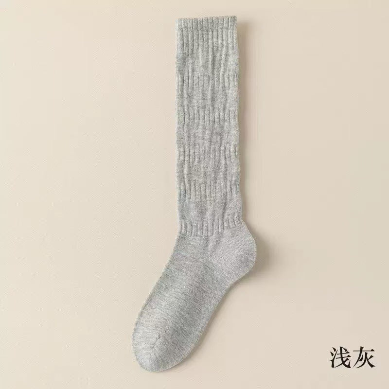 Cozy Slouch Calf Socks for Women | Solid Socks for Boots