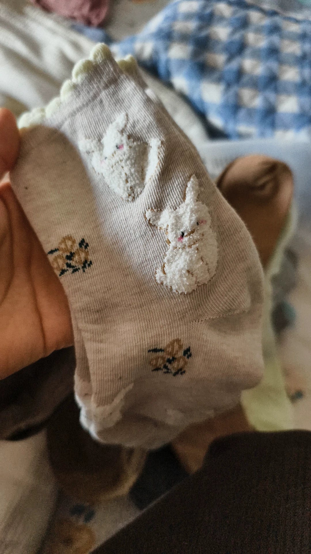 Fuzzy Warm Cozy Crew Socks | Cute Embroidered Winter Lounge Socks