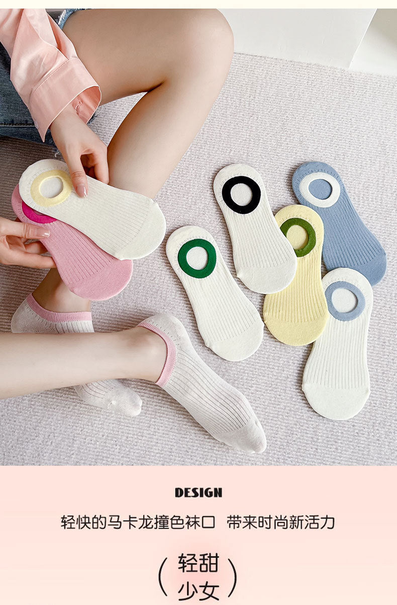 Cotton Non-Slip No-Show Socks for Women | Summer Invisible Socks
