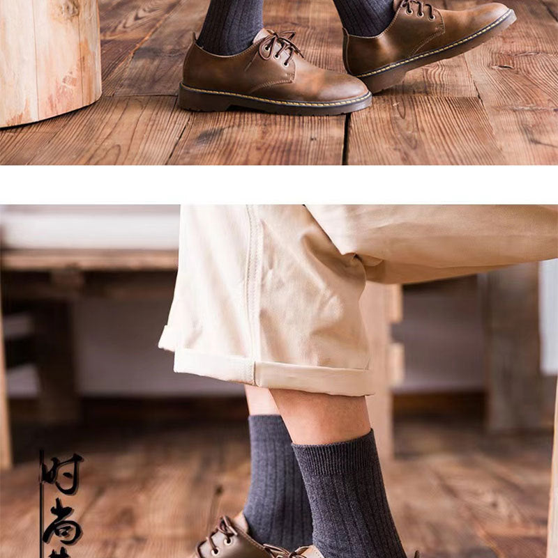 Combed Cotton Crew Socks for Men | Breathable Moisture-Wicking