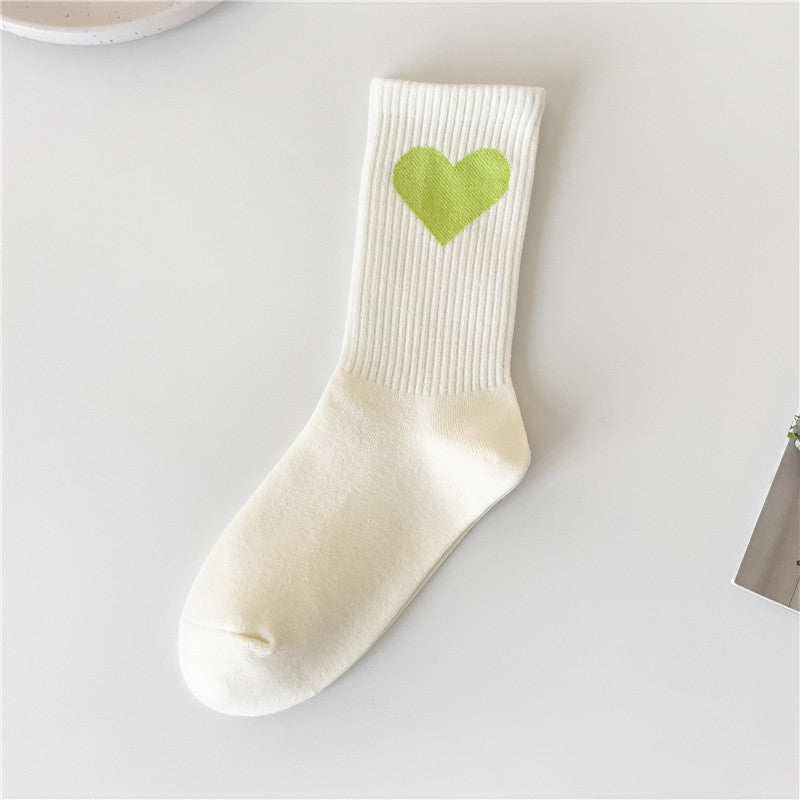 Cute Patterned Crew Socks for Women | Soft Cotton Casual Socks