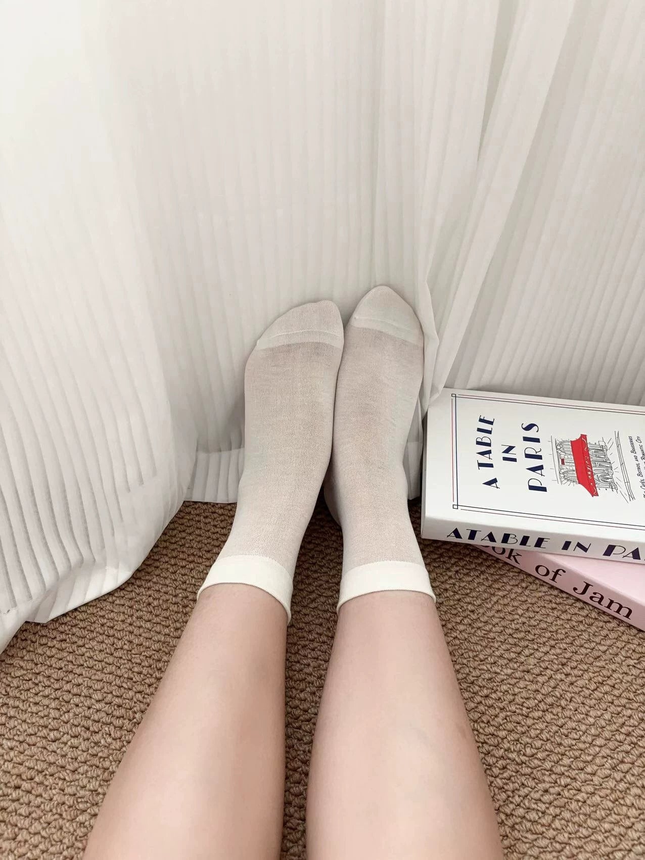 Cozy Striped Crew Socks for Women | Thick Warm Winter Socks