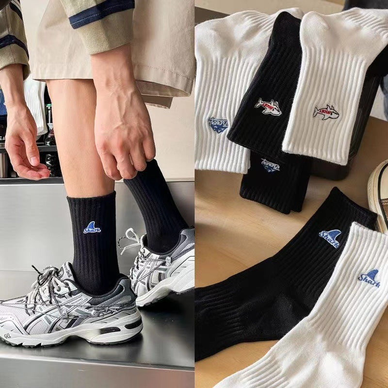 Trendy Cotton Crew Socks for Men | Casual Mid Calf Everyday Socks