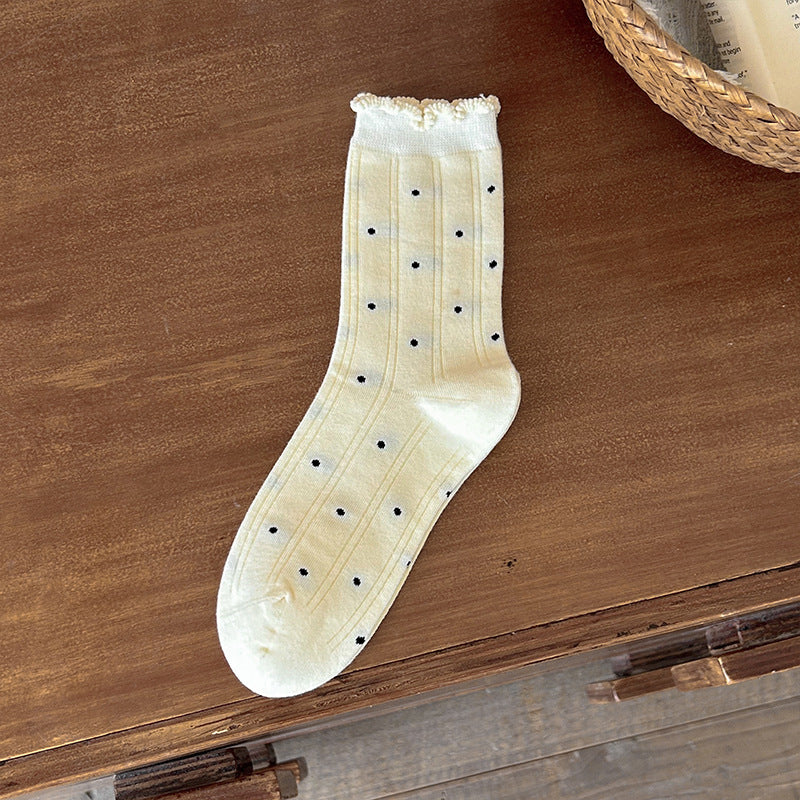 Cute Cotton Crew Socks for Women | Patterned Fall Winter Socks