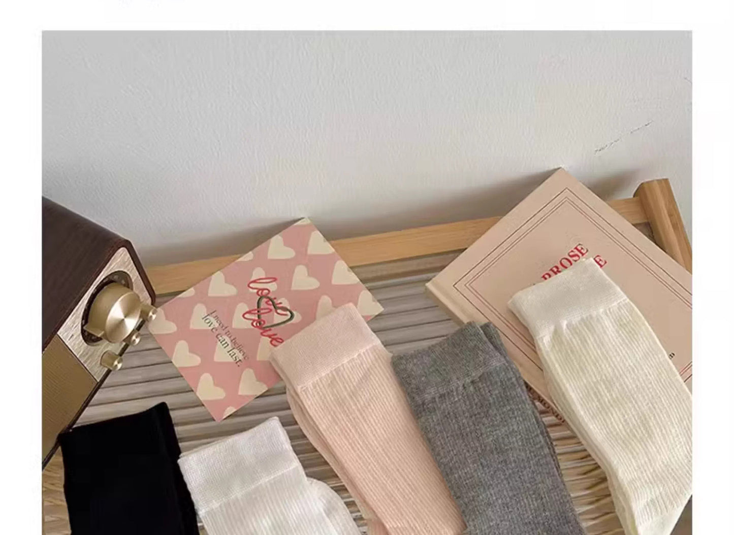 Breathable Balletcore Crew Socks | Slouch Mesh Summer Socks for Women