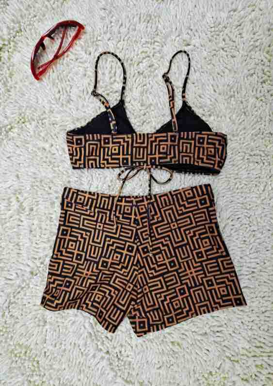 Geometric Print Sexy 3-Piece Bikini Set | Women's Resort Swimwear